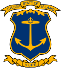 Coat of arms of Rhode Island.