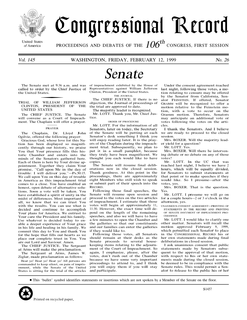 <i>Congressional Record</i> official record of the proceedings and debates of the United States Congress