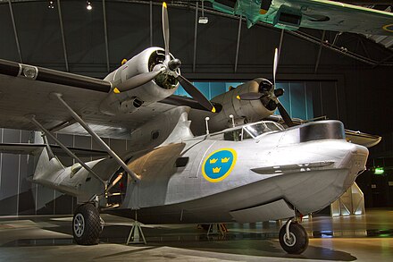 Swedish Air Force "TP 47" Catalina on display at the Swedish Air Force museum in Linköping, Sweden