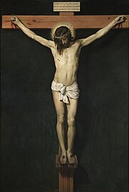 Cristu crucificáu (1632), de Diego Velázquez, Muséu del Prado, Madrid.