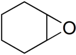 Structuurformule van cyclohexeenoxide