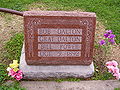 Grabstein für zwei der Dalton-Brüder