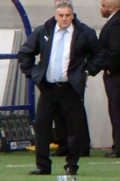 Jones as manager of Cardiff City in 2010