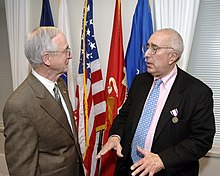 Stein with United States Deputy Secretary of Defense Gordon R. England in 2008