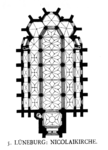 St-Nicolas de Lunebourg: plan basilical