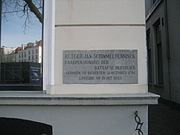 Plaquette op het geboortehuis van Rutger Jan Schimmelpenninck, Brink 23