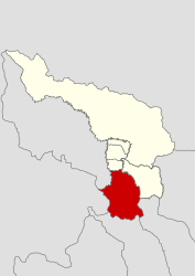 Plassering av distriktet (merket med rødt) i provinsen Moyobamba