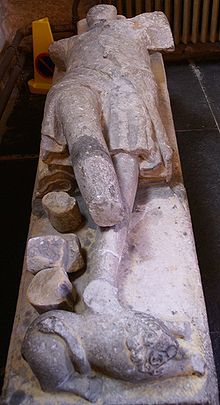 The sarcophagus effigy of Richard de Moravia in Dornoch Cathedral Dornoch Cathedral 20090615 effigy Richard de Moravia.jpg