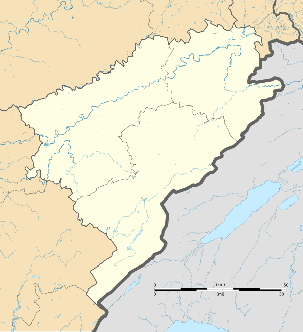 Doubs-osaston sijaintikartta. Svg