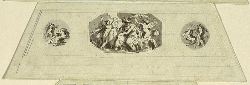 File:Drawing, Peace, Vaulted Panel, Sala d' Onore and the Appartmento Napoleonico, Palazzo Quirinale, Rome, 1812 (CH 18540045-2).jpg