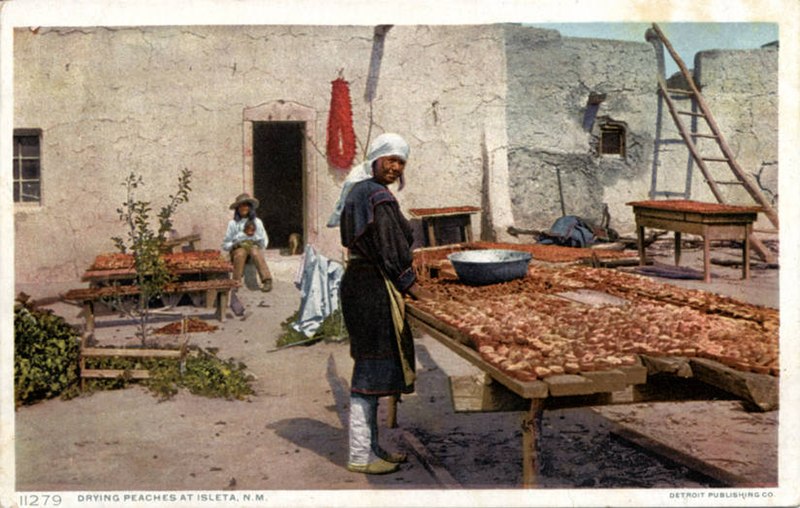 File:Drying Peaches at Isleta (NBY 6209).jpg