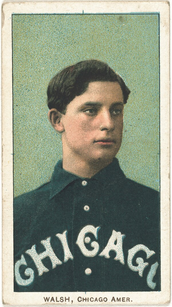 Ed Walsh holds the record for lowest career earned run average (ERA), 1.82.