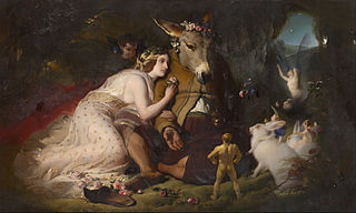 <i>Scene from A Midsummer Nights Dream</i> Painting by Edwin Henry Landseer