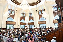 Muslims in Maldives gathers at the Islamic Centre for Eid al-Fitr Prayer on the Morning of 10 April 2024 Eid Prayer in Maldives 2024.jpg