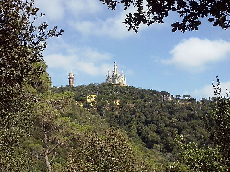 File:El Tibidabo visto desde el Parque de Collserola.jpg