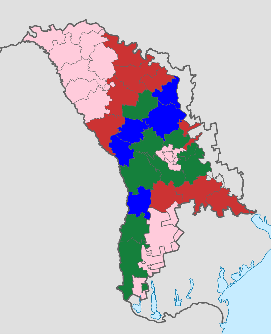 Политическая карта молдавии