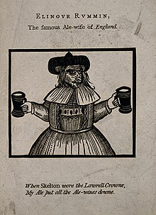 Elinour Rummin, a well known landlady of an ale-house. Line Wellcome V0007219.jpg