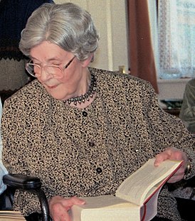 Edith Pergter avec son agent et traducteur néerlandais.