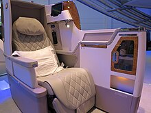 Emirates' business class seat