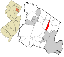 Essex County New Jersey incorporated and unincorporated areas Glen Ridge highlighted.svg