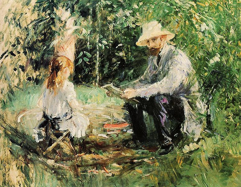 File:Eugene Manet and His Daughter in the Garden 1883 Berthe Morisot.jpg