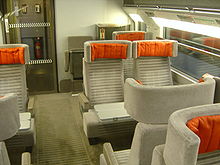 Interior of a Leisure Select Eurostar carriage Eurostar Leisure Select Seats.jpg