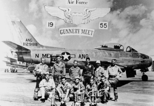 Members of the 188th Fighter Squadron in 1955