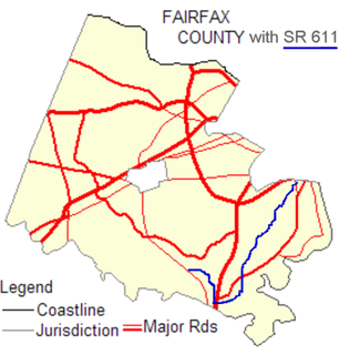 Virginia State Route 611 (Fairfax County) secondary state highway in Virginia, United States