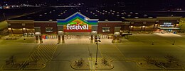 Festival Foods aerial photo at night.jpg