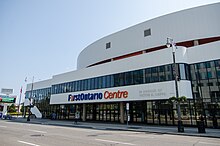 The film was shot at FirstOntario Centre. FirstOntario Centre (37207993720).jpg