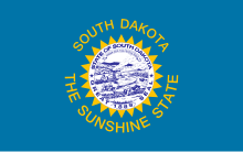 State flag, 1963-1992 Flag of South Dakota (1963-1992).svg
