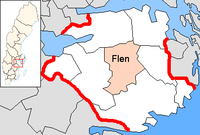 Flen Municipality in Södermanland County.png
