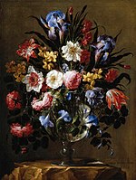 Хуан де Арельяно, «Квіти в кришталевій вазі», 1668, Музей Прадо, Мадрид