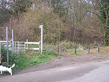 Footpath on Crutches Lane - geograph.org.uk - 1107632.jpg