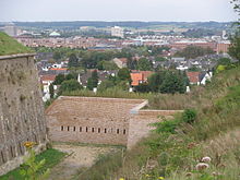 View of Maastricht from the fortress on Mount Saint Peter