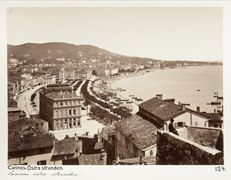 L'Hôtel de ville, la rade de Cannes et la Californie en 1891.