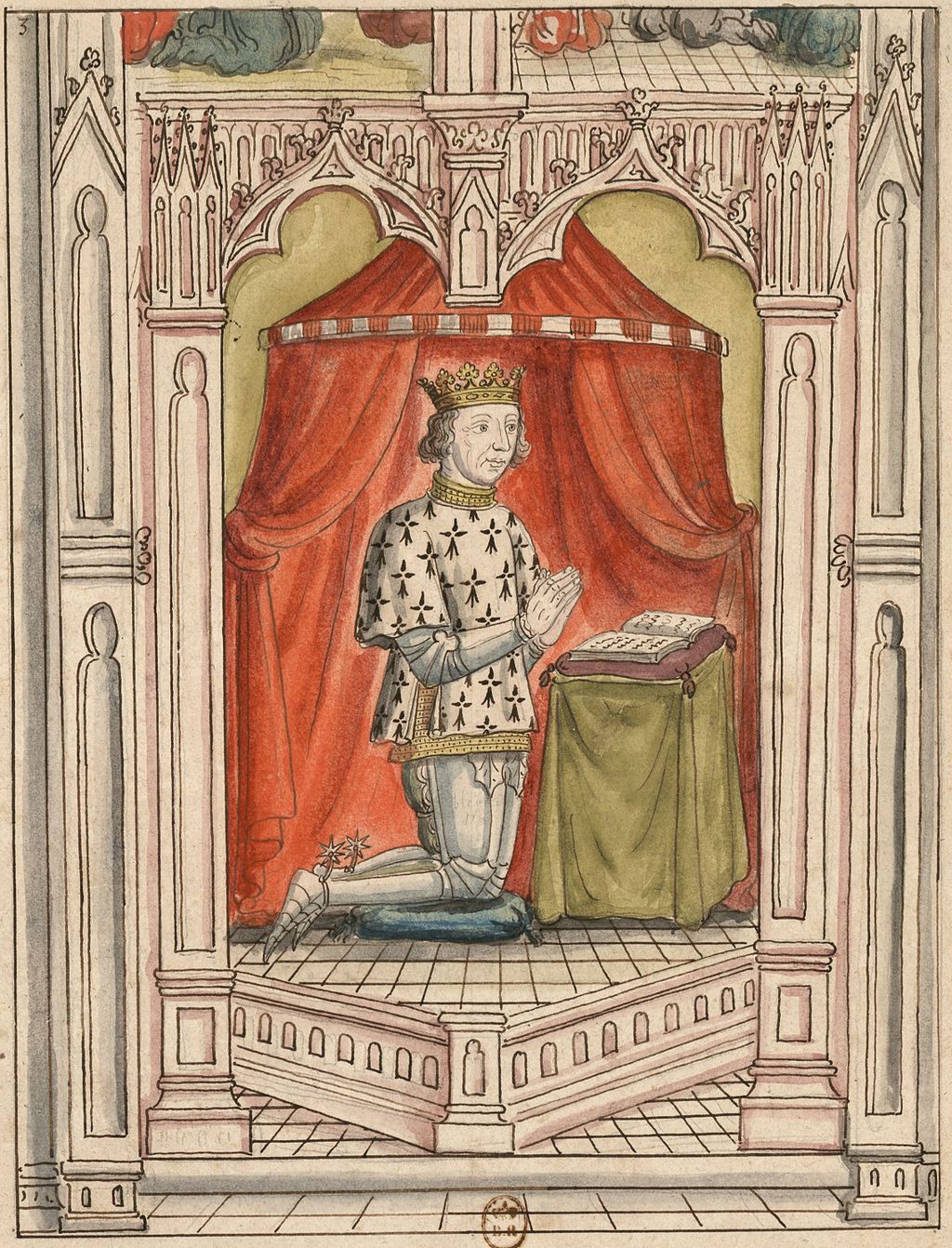 François II de Bretagne priant