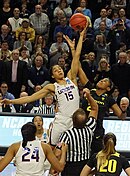 Williams (#15) in 2017 Gabby Williams 2017 Regional versus Oregon.jpg