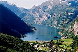 Geirangerio fjordas