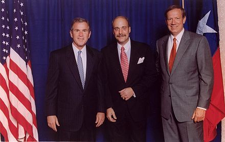 Pataki with President George W. Bush and Lloyd Stamy
