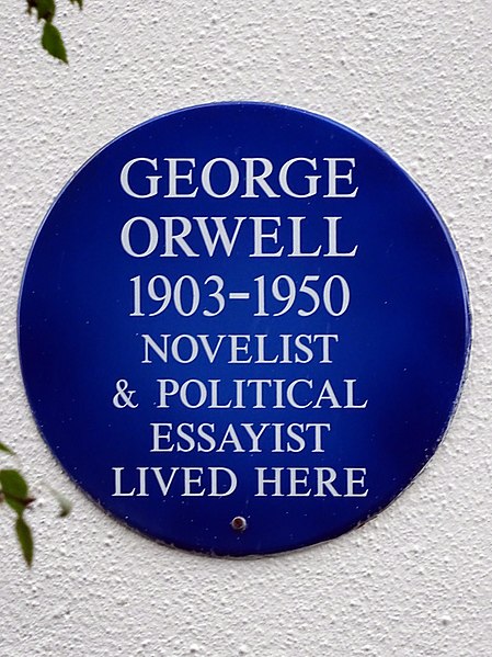 File:George Orwell 1903-1950 novelist & political essayist lived here.jpg