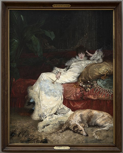 File:Georges Jules Victor Clairin - Portrait de Sarah Bernhardt - PPP744 - Musée des Beaux-Arts de la ville de Paris.jpg