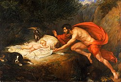 «Нахождение Асклепия». Джованни Тоньолли. 1822—1839. Художественная галерея Уолкера[en], Ливерпуль