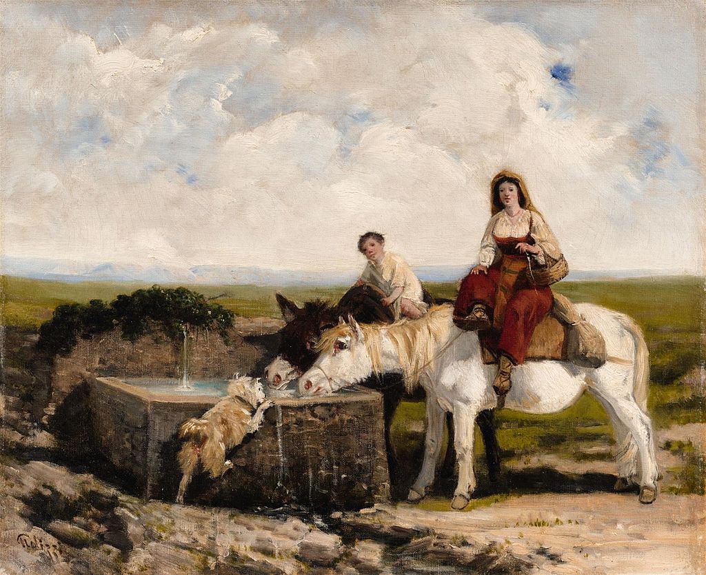 Giuseppe Palizzi Rest by a Well in the Abruzzi.jpg