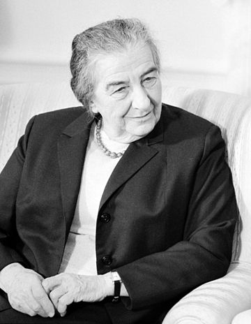 Golda Meïr,geboren in 1898.