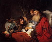 Govert Flinck: Izsák megáldja Jacobot, 1638 körül. A modellek érzelmei és arckifejezése központi szerepet játszanak