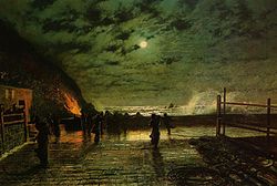 In Peril by John Atkinson Grimshaw (1879).
