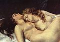 Gustave Courbet, Die Schläferinnen, 1866. Lesbische Liebe