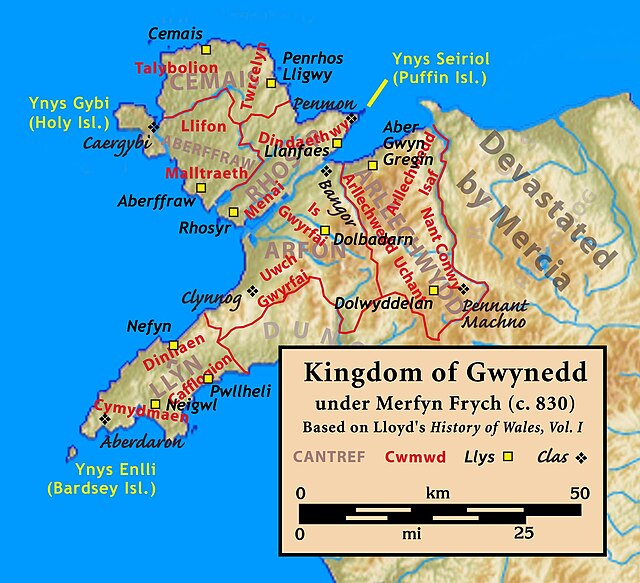 The Kingdom of Gwynedd under Merfyn Frych