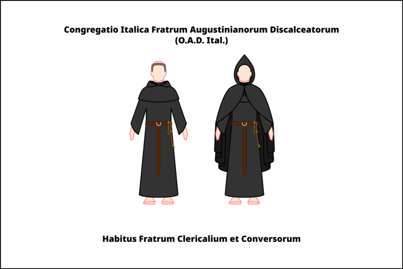 File:Habit of the discalced Augustinian priest-friars of the congregation of Italy.png